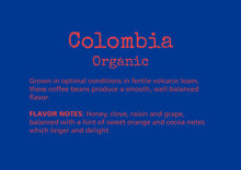 Load image into Gallery viewer, coffee, colombia, organic, subscription, volcanic soil, cherry, cararmel, honey
