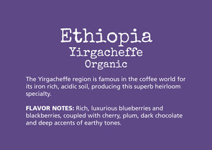 coffee, subscription, deep earthy tones, ethiopia, yirgacheffe, rich, luxurious, dark
