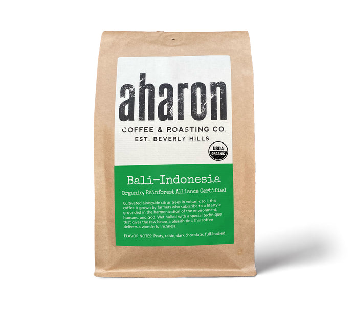 Bali Indonesia USDA Organic Aharon Coffee