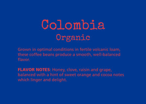 coffee, colombia, organic, subscription, volcanic soil, cherry, cararmel, honey