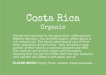 Load image into Gallery viewer, Costa Rica Organic Aharon Coffee
