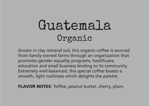 coffee, subscription, guatemala, well balanced, light, delightful on the palate, chocolatey notes, deep, richness, toffee, peanut butter, cherry, plum