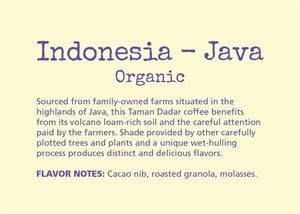 Indonesia Java Aharon Coffee Organic