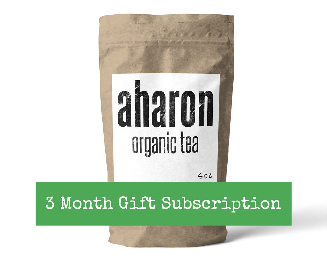 3 months Tea Subscription Gift - 1 bag delivered every month