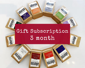 3 months Coffee Subscription Gift - 1 12oz bag delivered every month
