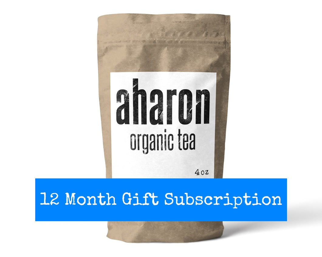 12 months Tea Subscription Gift - 1 bag delivered every month