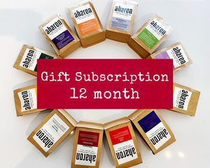 12 months Coffee Subscription Gift - 1 12oz bag delivered every month